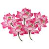 10Pcs Polyester Elegant Lotus Blossom Embroidered Applique  Girls