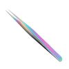 Professional Straight Nail Art Tweezers Stainless Steel Pointed Eyelash Extension Tweezers