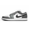 Jordan Air Jordan 1 Phantom Bear Cushioning Abrasion Resistant Low Top Vintage Basketball Shoes Unisex Black White Gray 553558-152(Team701-)