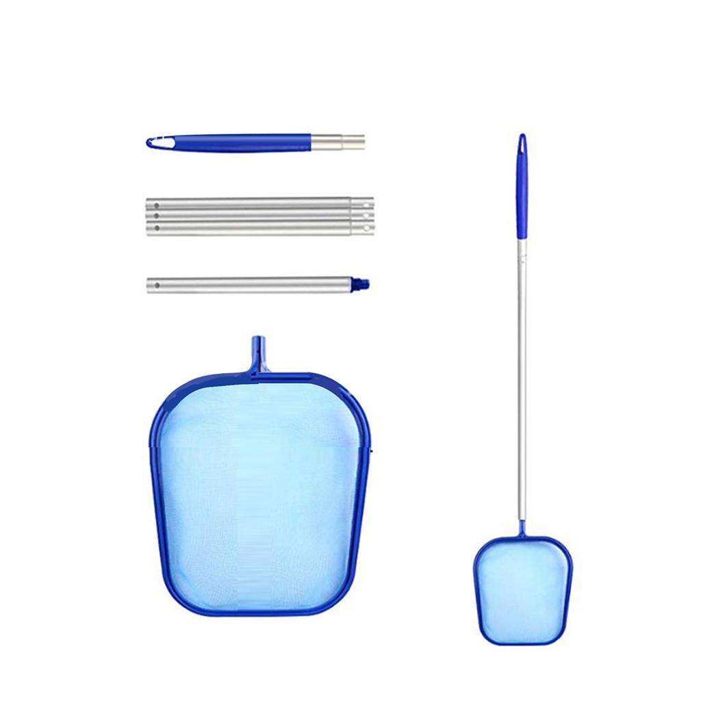 Filet de nettoyage de piscine avec manche 5 sections