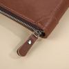 Men Vintage PU Leather Wallet Zipper Trifold Wallet Short Wallet Multi Card Holder Coin Pocket ID Window Casual Business Purse