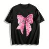 Women's Bow Top With Medical Element Prints Pure Cotton T-shirt