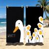 Spiel Untitled Goose Game Handtuch Polyester Strandhandtuch Schnelltrocknend Sandfrei Badetuch für Sommer Pool Reisen Urlaub