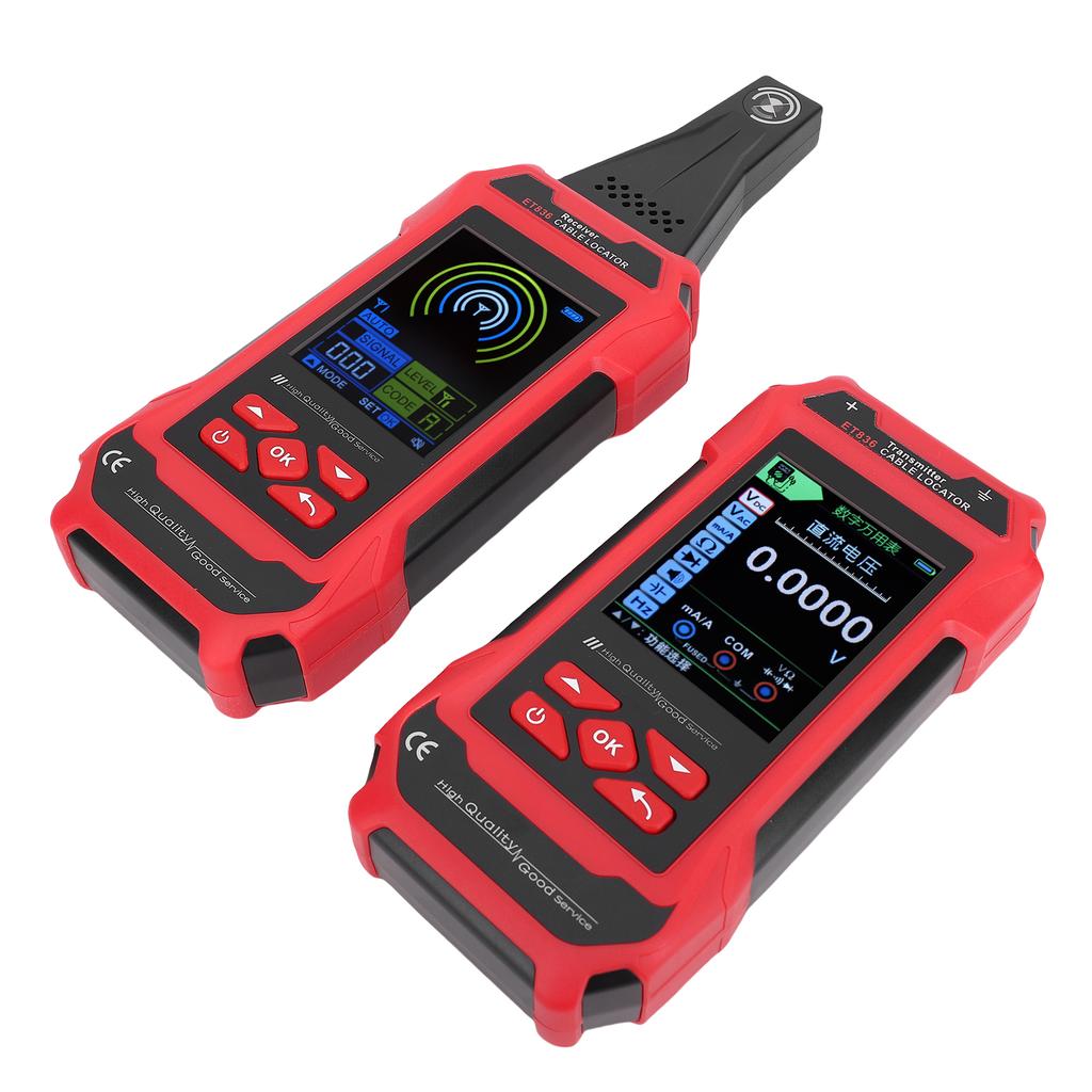 Underground Wall Cable Locator Kit with Flashlight, AC DC Voltage Detector, Electrical Cable Fault Detector, Breakpoint