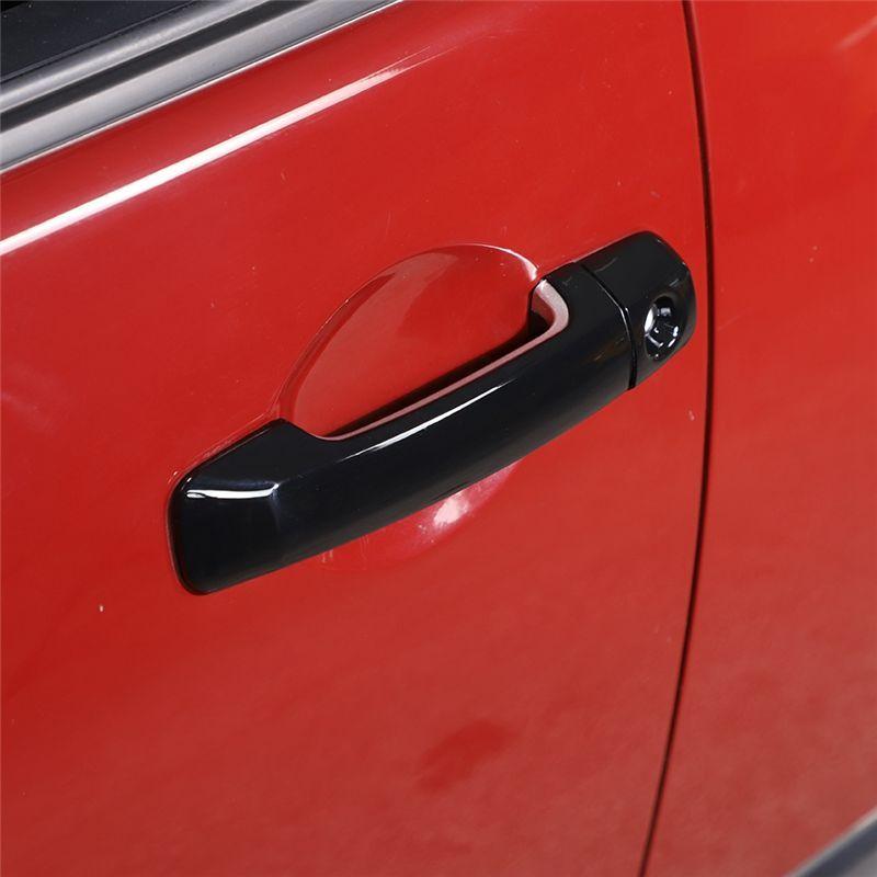 Authentic 2Pcs Carbon Fiber Handle Cover Trim Car Exterior Door Handle Cover Replacement Car Handle Cover For TOYOTA 2007- F