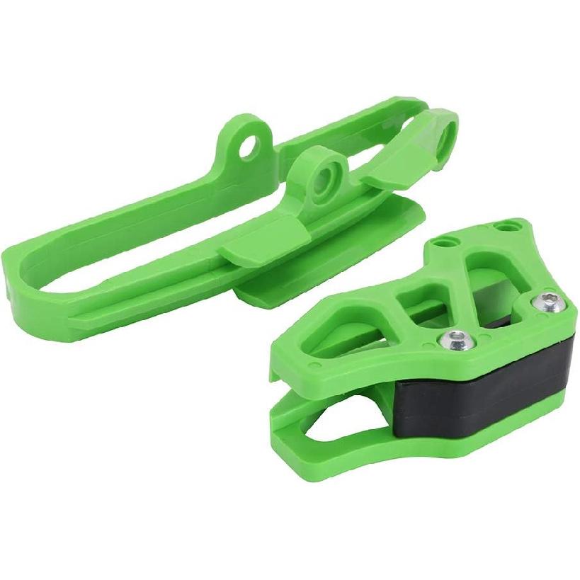 JFG Racing Dirt Bike Chain Guard Guide + Chain Slider Protection for KX250F 2009-2016, KX450f 2009-2015, KLX450R 2013-2015/2018-2019, Green