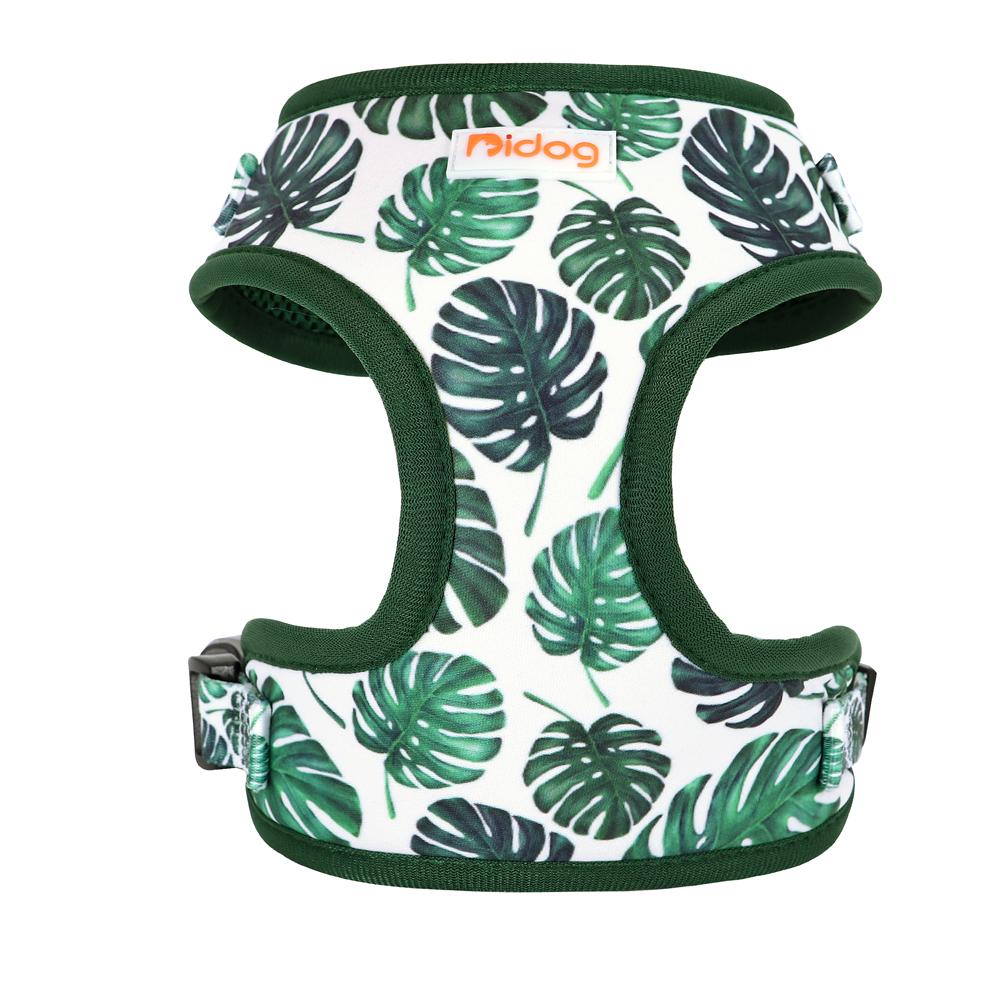 Mesh Nylon Dog Harness Cute Printed Puppy Harnesses Vest Soft Breathable Pet Vests Adjustable For Small Medium Large Dogs Pug
