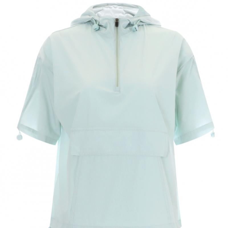 Shop   Women S Hooded Half Zip Golf OuTdoor ShorT Sleeve T ShirT Pink Beige Lb W
