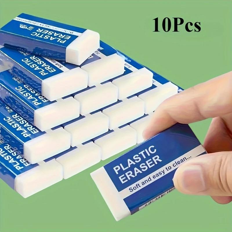 

10-Pack Soft 2B Erasers, Durable and Easy to Clean, Suitable for Writing and Drawing Office Supplies, School Essentials