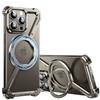 Oatsbasf Z Shape Metal Magsafe Phone Case for iPhone 15 /16 Pro Max Phone Protective Cover Shockproof Bumper W/ Magnetic Ring