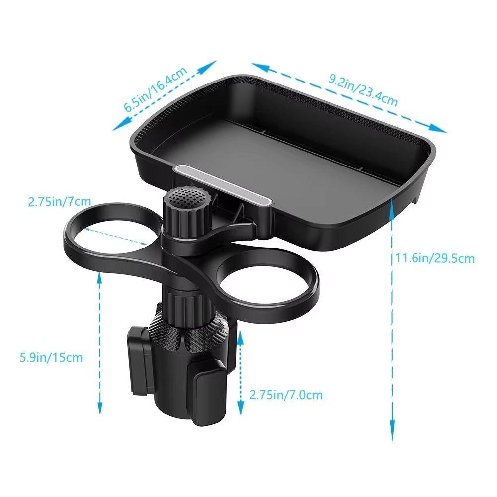 360° Rotation Auto Food Tray Multifunctional Car Seat Cup Holder New Car Dual Cup Holder