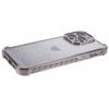 For iPhone 15 Pro Max Case Electroplating Glitter TPU Phone Cover Heart Pattern -  Grey