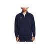 Under Armour UA Rival Mock Neck Logo Print Loose Fit Raglan Long Sleeve Sweatshirt Men Sweatshirt Navy-Blue 1386016-410