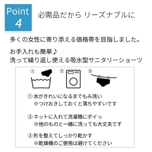 KarlyShop Import absorbent sanitary shorts, stylish, leak-proof, suitable for both heavy and light periods, solid color, wide absorbency, solid color,