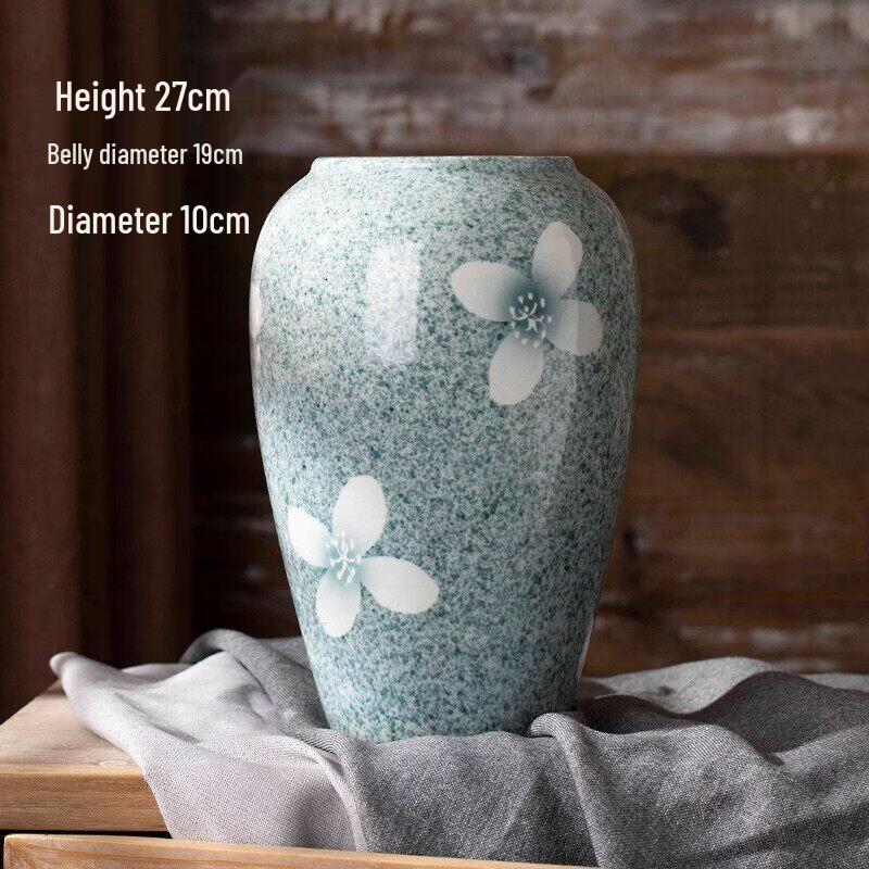 Lian Pin Hui Carved Ceramic Flower Vase