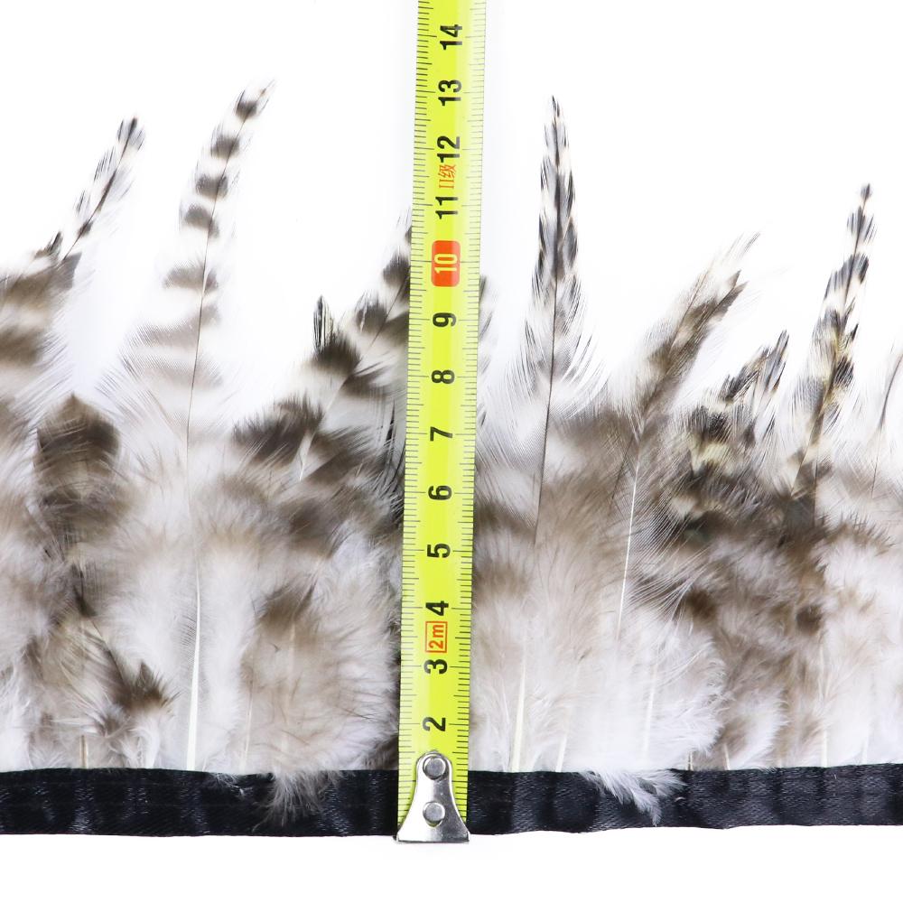 1Meter Natural Rooster Saddle Feathers Trim Fringe 4-6 Inches for Crafts Carnival Party Sewing Clothing Cock Plumes Decoration