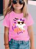 2026 Sommer Mode Mädchen Kurzarm T-Shirt Boo Sonnenbrille Schleife Halloween Geist Cartoon Muster Druck Lässig Vielseitiges Oberteil