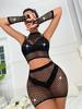ladies hot diamond shiny sexy underwear Gloves Suit Dress Crystal Sparker Bodystocking Lingerie