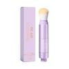 Oil-Control Setting Powder In Light Beige, Fine Texture, Natural Matte Finish, Portable Brush Design for Long-Lasting Makeup