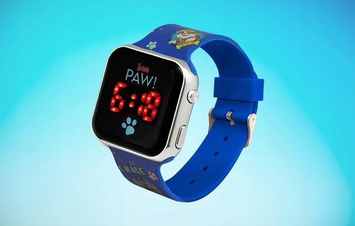 Kids Licensing Zegarek Z Wyświetlaczem Led Psi Patrol Alarm Kalendarz 1,44”