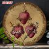 Sacred Heart Metal Wall Art 7.8 Inch Round Iron Sign Religious Rustic Home Decor Garage Cafe