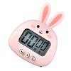 Digital Kitchen Timer Cute Bunny Magnetic Precise Easy Operation Clear Alarm Cooking Timer for Family School Office