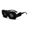 Soft Full Woollen Punk Sunglasses Women For Men Trend Fur Velvet Pink Sun Glasses Sexy Lady Luxury Brand Designer Eyeglasses