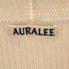 AURALEE made in Japan Long sleeve V neck sweater 1 beige Rib knit Women Used