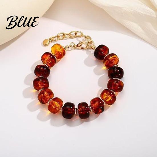 Easy Match Wristwear Women Bracelet Bohemian Style Multi-Layered Resin Beaded