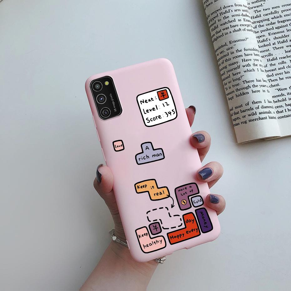 For Samsung Galaxy A41 Case Soft Painted Back Cover Silicone Phone Case For Samsung A41 Cases For Coque Samsung Galaxy A41 Cover