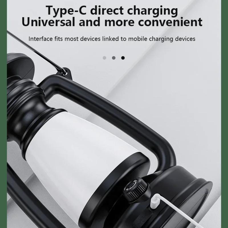 Tragbare Solar-Campinglampe USB Wiederaufladbare Hängende Zeltlaterne Stufenloses Dimmen von Kalt- und Warmlicht Campinglampe