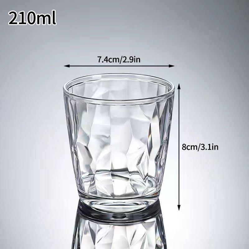 210/310ML Plastic Drinking Glasses Reusable Water Drinking Cup Shatterproof Wine Champagne Glasses for Home Bar Wedding Party