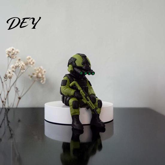 Collectible Military Figurine 3D Printed Soldier Desktop Figurine, Model, Miniature Action Figure Ornament for Home Office Car Decor And Lovers