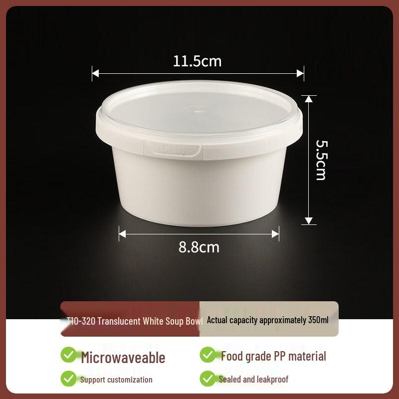 Biaoxing Round Disposable Plastic Soup Bowl
