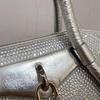 [Pre-Owned] Antigona Silver Metal Magnetic Closure Silk And Calfskin Mini Shoulder Crossbody Bag - Very Good #EX0XO0