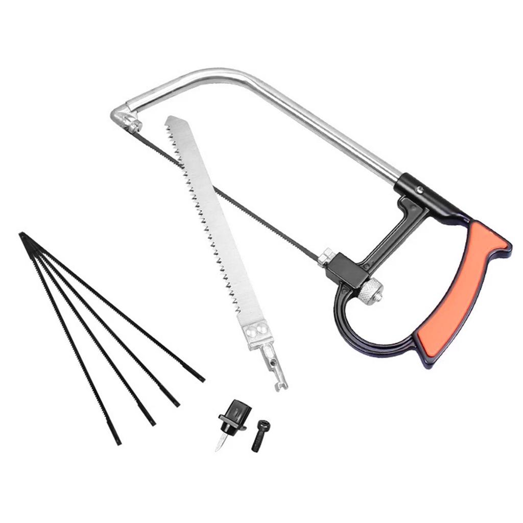 8 in1 verstellbare Mini-Handsäge, U-Typ, Juweliersäge, Sägebogen für Schmuck, Heimwerkerwerkzeuge, Holzarbeiten, Bastelwerkzeuge, Handwerkzeug-Set, Sägeblatt
