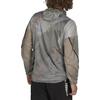 adidas Half-Zip Outdoor Sports Windproof Hooded Jacket Men Jacket Light-Grey H11748