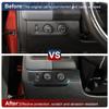 Carbon Fiber Inner Headlight Switch Cover Trim For Chevy ColoradoGMC Canyon 14+