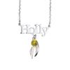 HARRY POTTER Sterling Silver Personalised Necklace with Golden Snitch charm