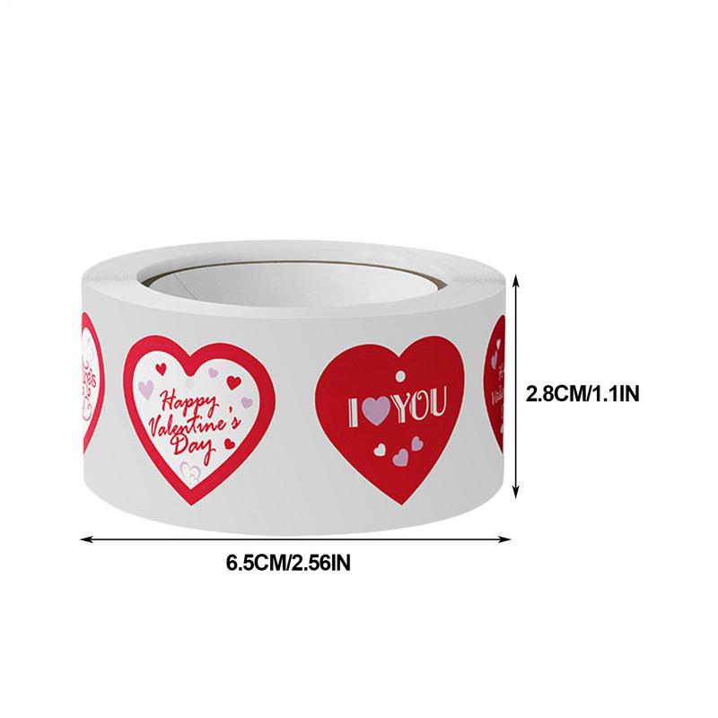 Happy Valentine Day Envelope Stickers Colorful Red Heart Baking Packaging Sticker Wedding Decor Envelopes Seal