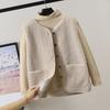 Vests Spring Autumn Women Button Waistcoat Lamb Hair Winter Thermal Warm Thick Fleece Vests Sleeveless Jacket Ladies Coats