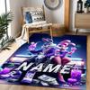 Looney Rabbits Urban Vibes Customized Name Area Rug Perfect for Living Rooms Bedrooms Hallway Entryway Anti-slip Rug Anime Office Decor
