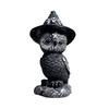 Magic Delightful Halloween Owl Resin Figurine Playful Animal Sculpture For Decor Home