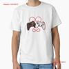 Video Gamer Valentines Day With Controllers T Shirt Made In US AUS Size S 2XL Vintage Washed Comfortable Versatile Homme