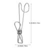Metal Hanging Hook Clip, Multifunctional Windproof Clothespin, Household Clothes Towels Hanging Clip