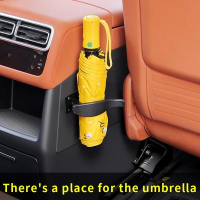 Car Umbrella Holder, Rear Trunk Mounting Clip, Multi-functional In-Car Umbrella Organizer, Universal for Family Vehicles