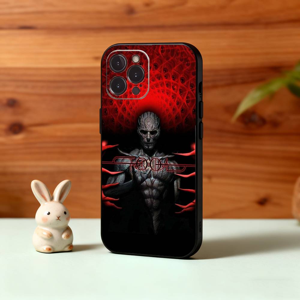 T-Tool Schism Band Phone Case For iPhone17 16 15 14 13 12 11 Pro Max Plus,5G Soft Black Case