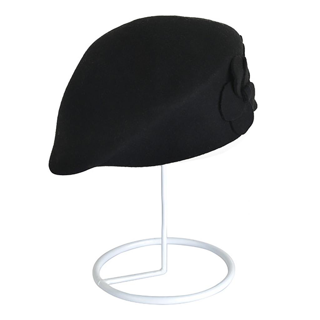 Wool Elegant Women Beret Warm Pillbox Hat Tam Cap