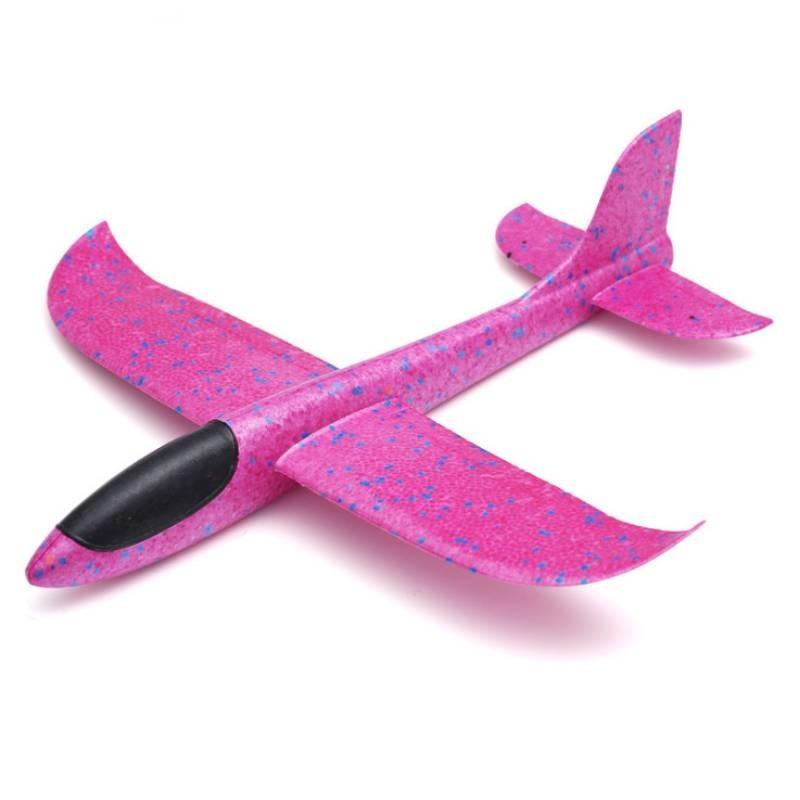 Colorful Non-electric Hand-throw Glider Foam Airplane Toy For Kids