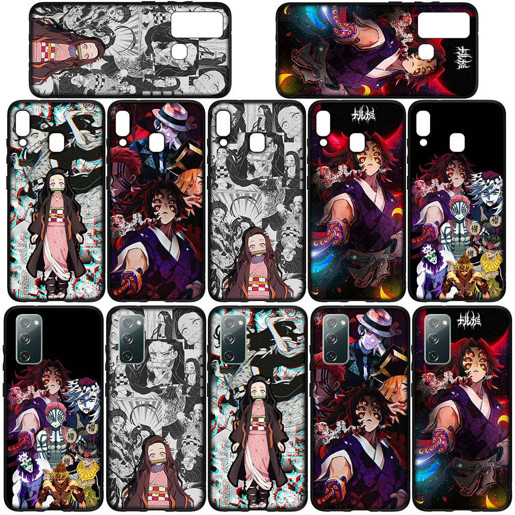 Phone Case for Samsung Galaxy S25 S24 S23 iPhone 16 15 Xiaomi Redmi Note 14 13 12 16E 11 Pro Max OPPO Moto Huawei Kokushibo Demon Slayer Nezuko Cover